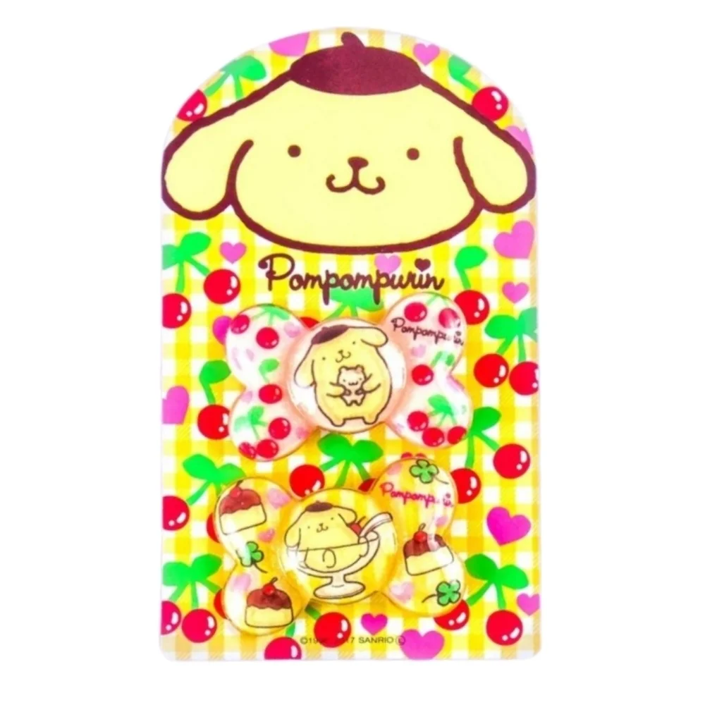 Sanrio Pompompurin Cherry Dessert Hair Tie Set